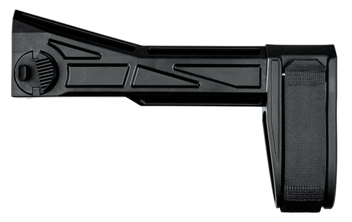 Picture of SB Tactical SBT-G2 Fixed Right Side Folding Black Synthetic for H&K UMP, B&T APC, LWRCi SMG45 (Tube Not Included) SBT201SB