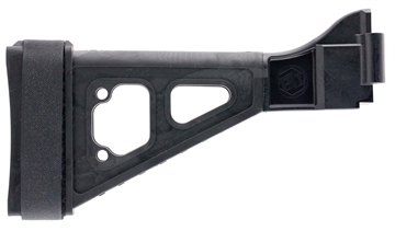 Picture of SB Tactical SBT Side Folding Black Synthetic with 10.50" OAL & Nylon Strap for H&K UMP, B&T APC (Tube Not Included) SBT01SB
