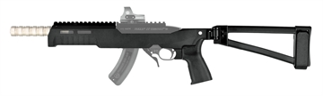 Picture of SB Tactical 22TD-01-SB Chassis Fixed Black for Ruger 10/22 & Ruger 22 Charger Right Hand 22F01SB