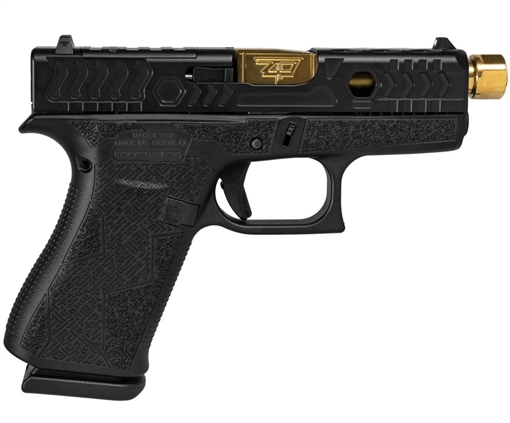 Picture of GLOCK 43X C4 KAVORKA 9MM BLACK ZAFFIRI PERCISION GOLD 3.92IN BARREL OR 10RD  LD UX4350204NKV4G