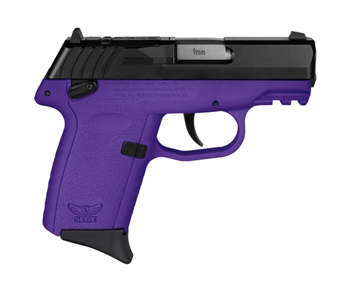 Picture of SCCY CPX-1 GEN3 HGA 9MM 3.1IN BBL AMBI SAFETY PURPLE/BLACK 2-10RD RED DOT READY CPX-1CBPURDRG3 CPX1CBPURDRG3