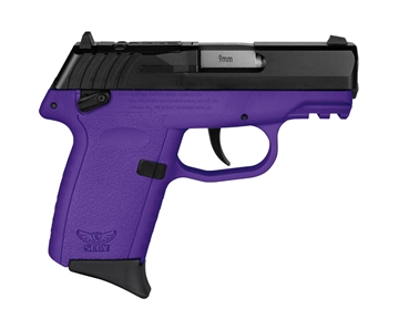 Picture of SCCY CPX-1 GEN3 HGA 9MM 3.1IN BBL AMBI SAFETY PURPLE/BLACK 2-10RD RED DOT READY CPX-1CBPURDRG3 CPX1CBPURDRG3