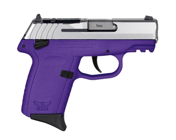 Picture of SCCY CPX-1 GEN3 HGA 9MM 3.1IN BBL AMBI SAFETY PURPLE/SS 2-10RD RED DOT READY CPX-1TTPURDRG3 CPX1TTPURDRG3