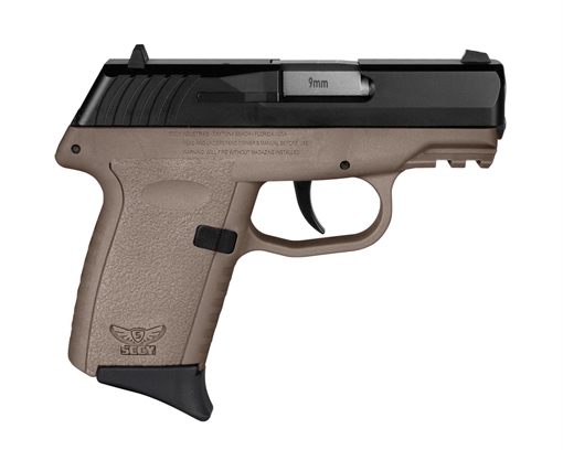 Picture of SCCY INDUSTRIES 9MM BLK SLIDE FDE GRIP NO EXTERNAL SAFETY 10RD GEN 3 CPX-2CBDEG3 CPX2CBDEG3
