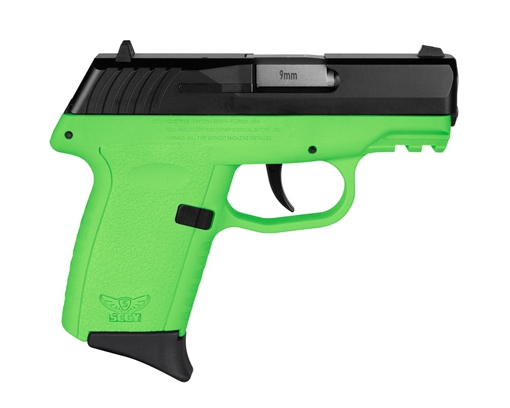 Picture of SCCY CPX-2CBLGG3 9MM 3.1 10R NS BLK/LIME CPX2CBLGG3