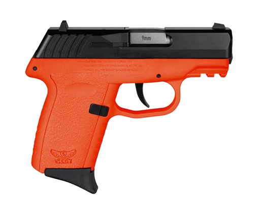 Picture of SCCY CPX-2CBORG3 9MM 3.1 10R NS BLK/ORG CPX2CBORG3