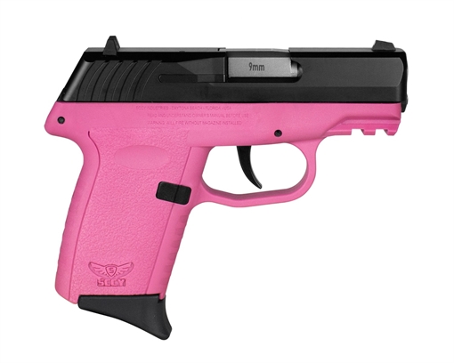 Picture of SCCY INDUSTRIES 9MM BLK SLIDE PNK GRIP NO EXTERNAL SAFETY 10RD GEN 3 CPX-2CBPKG3 CPX2CBPKG3