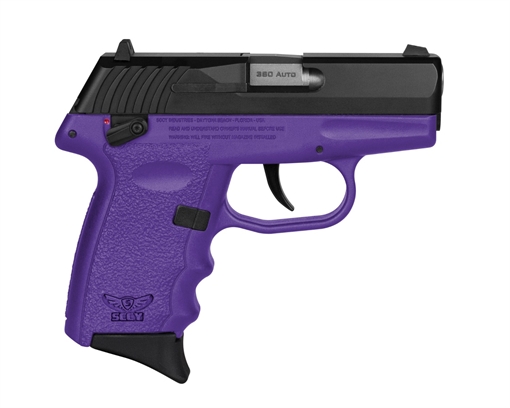 Picture of SCCY CPX-4 Sub-Compact Pistol - Black / Purple CPX-4CBPUG3