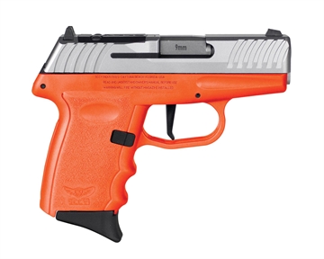 Picture of SCCY DVG-1 RDR Handgun 9mm Luger 10rd Magazine 3.1" Barrel Striker Fired Stainless Slide/Orange Frame DVG-1TTORRDR