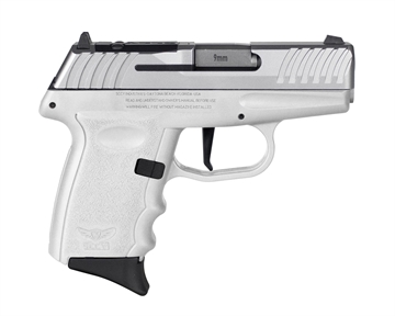Picture of SCCY DVG-1 RDR Handgun 9mm Luger 10rd Magazine 3.1" Barrel Striker Fired Stainless Slide/White Frame DVG-1TTWTRDR