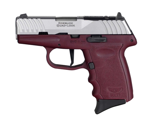 Picture of SCCY DVG-1 RDR Handgun 9mm Luger 10rd Magazine 3.1" Barrel Striker Fired Stainless Steel Slide/Crimson Frame DVG-1TTCRRDR