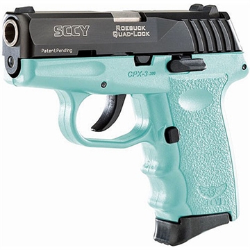 Picture of SCCY CPX-3 HGA 380 AUTO 2.96IN BBL NO SAFETY SCCY BLUE/BLACK 2-10RD CPX-3CBSB