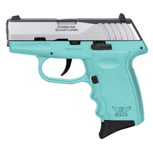 Picture of SCCY CPX-3 HGA 380 AUTO 2.96IN BBL NO SAFETY SCCY BLUE/SS 2-10RD CPX-3TTSB