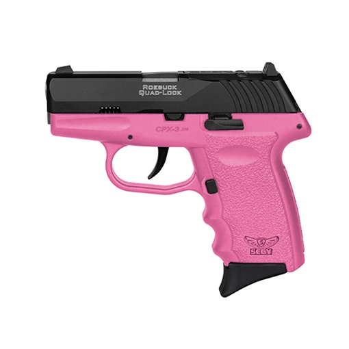 Picture of SCCY CPX-3 HGA 380 AUTO 2.96IN BBL NO SAFETY PINK/BLACK 2-10RD RED DOT READY CPX-3CBPKRDR CPX3CBPKRDR