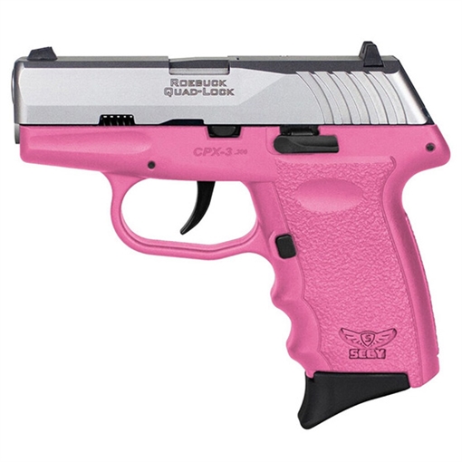 Picture of SCCY CPX-3 HGA 380 AUTO 2.96IN BBL NO SAFETY PINK/SS 2-10RD CPX-3TTPK