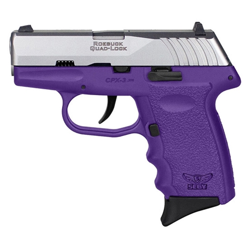 Picture of SCCY CPX-3 HGA 380 AUTO 2.96IN BBL NO SAFETY PURPLE/SS 2-10RD CPX-3TTPU