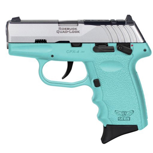 Picture of SCCY CPX-4 HGA 380 AUTO 2.96IN BBL AMBI SAFETY SCCY BLUE/SS 2-10RD RED DOT READY CPX-4TTSBRDR CPX4TTSBRDRG3