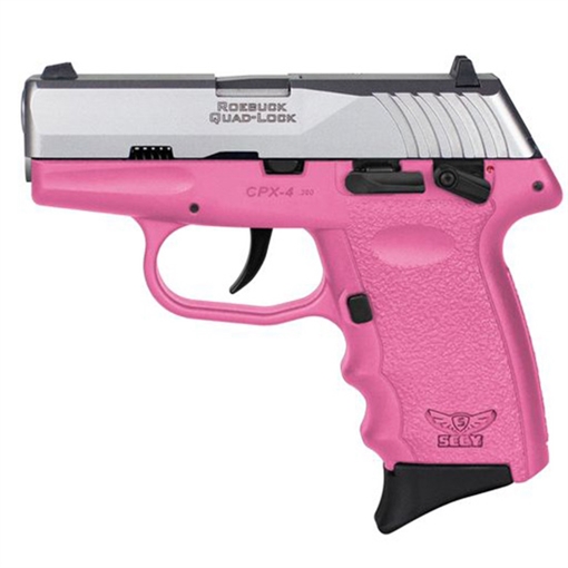 Picture of SCCY CPX-4 HGA 380 AUTO 2.96IN BBL AMBI SAFETY PINK/SS 2-10RD CPX-4TTPK