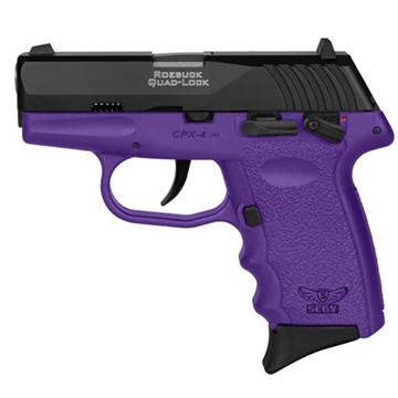 Picture of SCCY CPX-4 HGA 380 AUTO 2.96IN BBL AMBI SAFETY PURPLE/BLACK 2-10RD CPX-4CBPU