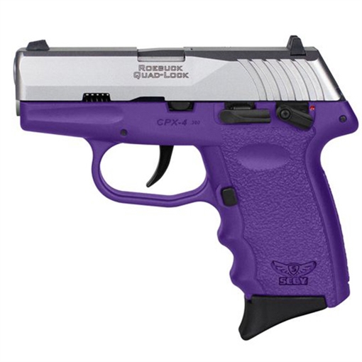 Picture of SCCY CPX-4 HGA 380 AUTO 2.96IN BBL AMBI SAFETY PURPLE/SS 2-10RD CPX-4TTPU