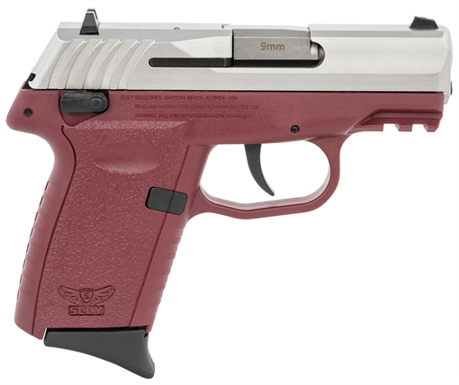 Picture of SCCY INDUSTRIES 9MM TT SLIDE CRM GRIP DOUBLE SIDED SAFETY 10RD GEN 3 CPX-1TTCRG3 CPX1TTCRG3