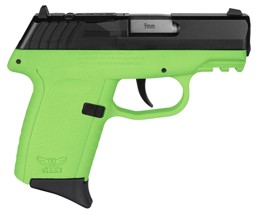 Picture of SCCY 9MM PST BL/LIME GRP NO SAFETY CPX2CBLGRDRG3