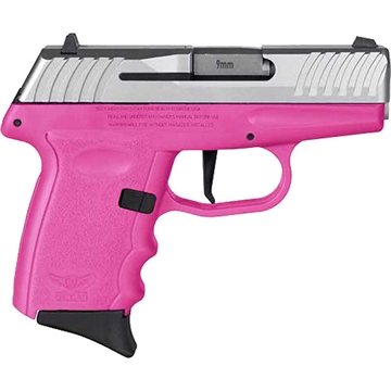 Picture of SCCY DVG-1 HGA 9MM 3.1IN BBL STRIKER FIRED NO SAFETY PINK/SS 2-10RD DVG-1TTPK