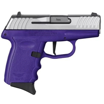 Picture of SCCY DVG-1 HGA 9MM 3.1IN BBL STRIKER FIRED NO SAFETY PURPLE/SS 2-10RD DVG-1TTPU