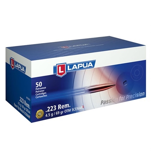 Picture of Lapua 223 REMINGTON 69GR OPEN TIP MATCH 50/BOX 4315015