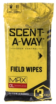 Picture of Scent-A-Way Max Field Wipes Odor Eliminator Odorless Scent Pkg of 24 07795