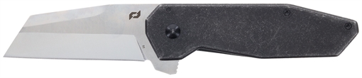 Picture of Schrade Slyte 3" Folding Plain Satin D2 Steel Blade 4.50" Dark Stonewash Stainless Steel Handle 1136251