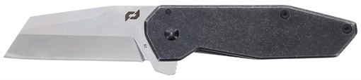 Picture of Schrade Slyte Compact 2.40" Folding Plain Satin D2 Steel Blade 3.50" Dark Stonewash Stainless Steel Handle 1182277