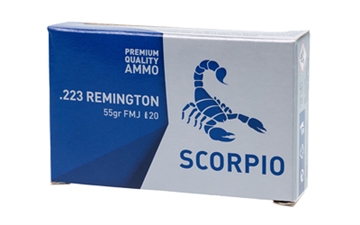 Picture of STV Technology Scorpio Ammo, 223 Remington, 55 Grain, Full Metal Jacket, 20 Round Box S223055F