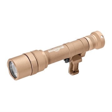 Picture of Surefire M640U Scout Pro Flashlight, LED, 1000 Lumens, Tan Finish, 1913 Picatinny Mount installed, MLOK Mount included, Z68 On/Off Tailcap M640U-TN-PRO