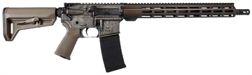 Picture of Shark Coast Tactical Viking, Semi-automatic Rifle, AR, 223 Remington/556NATO, 16" Barrel, Deep Laser Engraved Receiver, Viking Norse Warriors, Cerakote Finish, Flat Dark Earth, Tan Magpul MOE SL Stok, Tan Magpul MOE Grip, M-LOK Free Float Handguard, 30 Rounds, 1 Magazine 300-036-1002-20