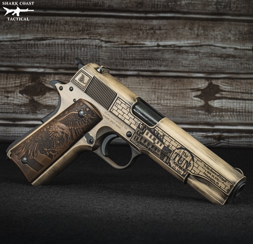 Picture of SDS 1911 A1 US MARINE 45ACP 7RD 5IN BARREL SEMPER FIDELIS SCC10100539SF 810188105561