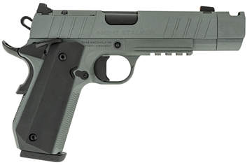 Picture of Tisas USA Nightstalker SF-C, 1911, Semi-automatic, Steel Frame Pistol, Carry Size, 10MM, 4.25" Compensated Barrel, Cerakote Finish, Gray, Rail, Novak Sights with Tritium Front Night Sights, 8 Rounds, 2 Magazines 10100134