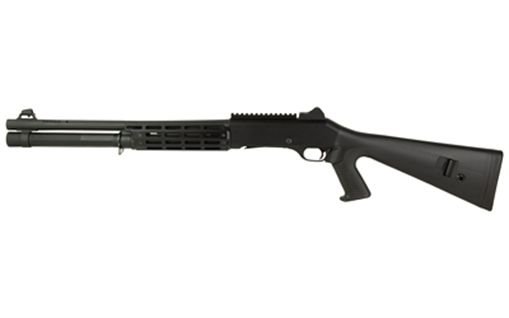 Picture of Agency Arms Tradesman 1014 Shotgun, Semi-automatic Shotgun, 12 Gauge, 3" Chamber, 18.5" Barrel, Anodized Finish, Black, Pistol Grip Polymer Stock, Agency Arms M-LOK Handguard, Ghost Ring Sight, Includes 3 Chokes - F, M, IC, 5 Rounds 21000183