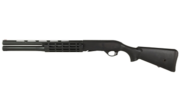 Picture of Agency Arms MAC 2 Tradesman Shotgun, Semi-automatic Shotgun, 12 Gauge, 3" Chamber, 18.5" Barrel, Anodized Finish, Black, Polymer Stock, Agency Arms M-LOK Handguard, Vent Rib Fiber Optic Front Sight, Includes 3 Chokes - F, M, IC, 3 Rounds 21000182