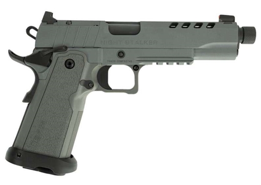 Picture of SDS Imports Tisas 1911 Night Stalker SF DS9 Handgun 9mm Luger 17rd Magazines (2) 5" Threaded Barrel Grey Optic Ready 12500006