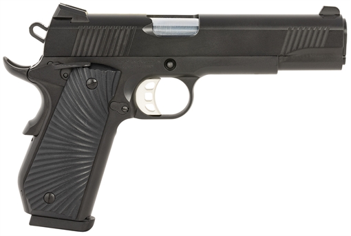 Picture of Tisas 1911 Duty Carry 45 ACP 8+1 5" Stainless Steel Barrel, Black Cerakote Serrated Slide, Black Cerakote Steel Frame w/Beavertail Black Sunburst G10 Grips 10100502