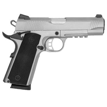 Picture of SDS IMPORTS 1911 CARRY SS45 HGA 45 AUTO 4.25IN BBL 7RD MAG STAINLESS STEEL UPGRADED FEATURESRAIL 1911CSS45R