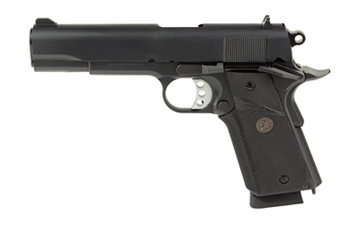 Picture of Military Arms Corporation MAC 1911, MEUSOC, Single Action Only, Semi-automatic, Metal Frame Pistol, 45 ACP, 5" Barrel, Steel Frame, QPQ Finish, Black, Pachmayr Rubber Grips, Ehanced GI Style Sights, 8 Rounds, 2 Magazines 10100575