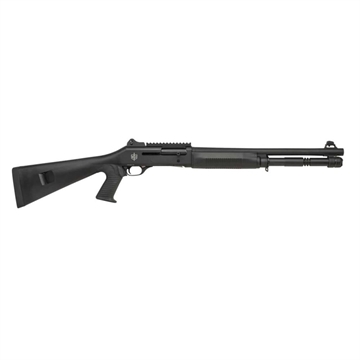 Picture of Military Arms Corporation MAC 1014 Pistol Grip, Semi-automatic Shotgun, 12 Gauge, 3" Chamber, 18.5" Barrel, Polymer Pistol Grip and Forearm, Anodized Finish, Black, Ghost Ring Rear and Blade Front Sights, 5 Rounds, Includes Benelli/Mobil Pattern Choke Tubes 1/3/5 21000120