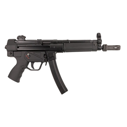 Picture of Military Arms Corporation MAC 5, Semi-automatic Pistol, 9MM, 8.9" Threaded/Tri Lug Barrel, Matte Finish, Black, 30 Rounds, 2 Magazines, Includes Sling, Flash Hider, and Cleaning Kit 12750004