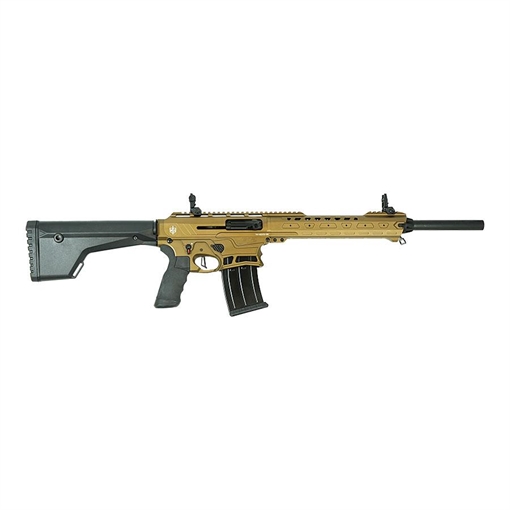 Picture of SDS Imports MAC F12 Black Shotgun 12 ga 3" Chamber 5rd Magazine 18.5" Barrel Bronze CA Compliant 21000151