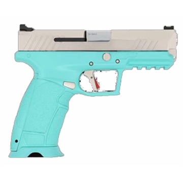 Picture of SDS Imports Tisas PX-9 Gen 3 Handgun 9mm Luger 18rd & 20rd Magazines 4.1" Barrel Robins Egg Blue with Silver Slide 15000134
