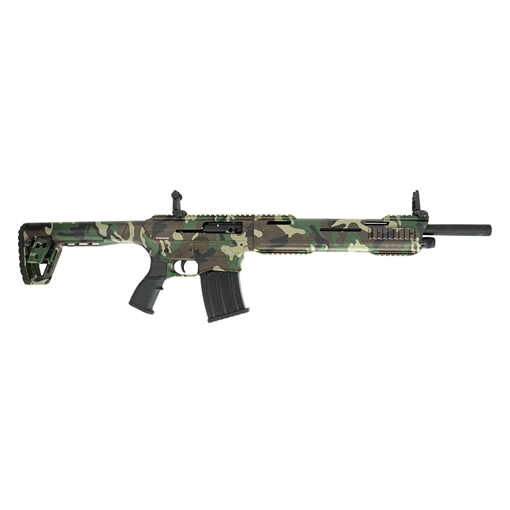 Picture of Tokarev USA TAR M81 Full Size Frame 12 Gauge Semi-Auto 3" 5+1 18.50" Black Steel Barrel, M81 Woodland Camo Picatinny Rail Receiver, M81 Woodland Camo Adjustable Synthetic Stock 21000167