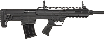 Picture of Tokarev Shotguns TBP 12P, Semi-automatic, Bullpup, 12 Gauge, 3" Chamber, 18.5" Barrel, Black, Matte Finish, Black, Polymer Grips, Flip Up Iron Sights, Includes 3 Choke Tubes (F, M, IC), 5 Rounds, 1 Magazine 21000105