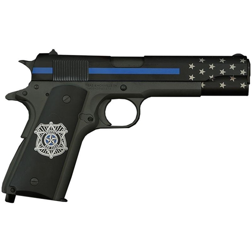 Picture of SDS Imports Tisas 1911A1 "Police" Handgun 9mm Luger 9rd Magazines(2) 5" Barrel Walnut Grips (Based on WWII Model) 10100522--TPOL